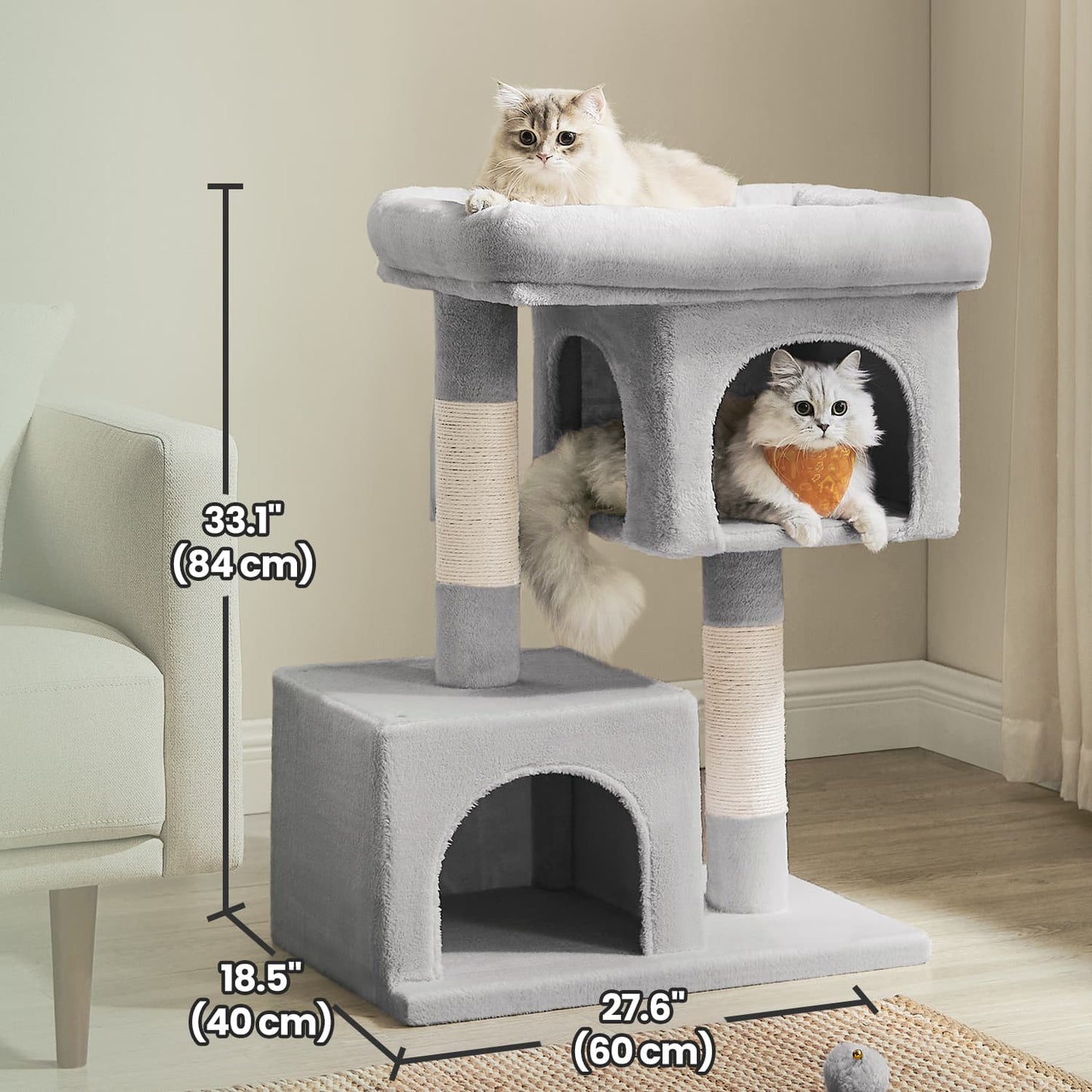 Cat Tree, Cat Tower, with Large Cat Perch - image 42