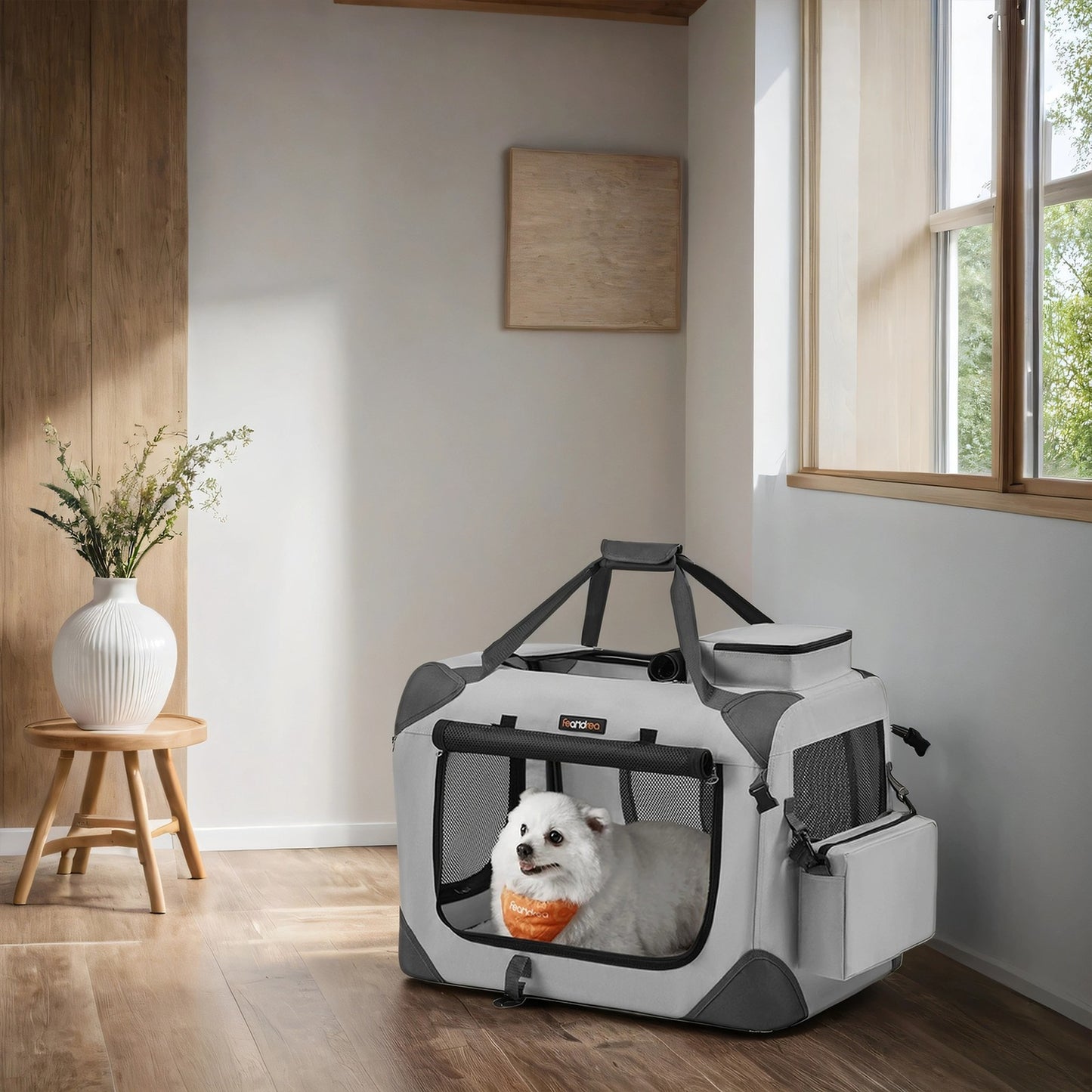 Collapsible Dog Crate, Pet Carrier, Portable Soft Dog Crate - image 2