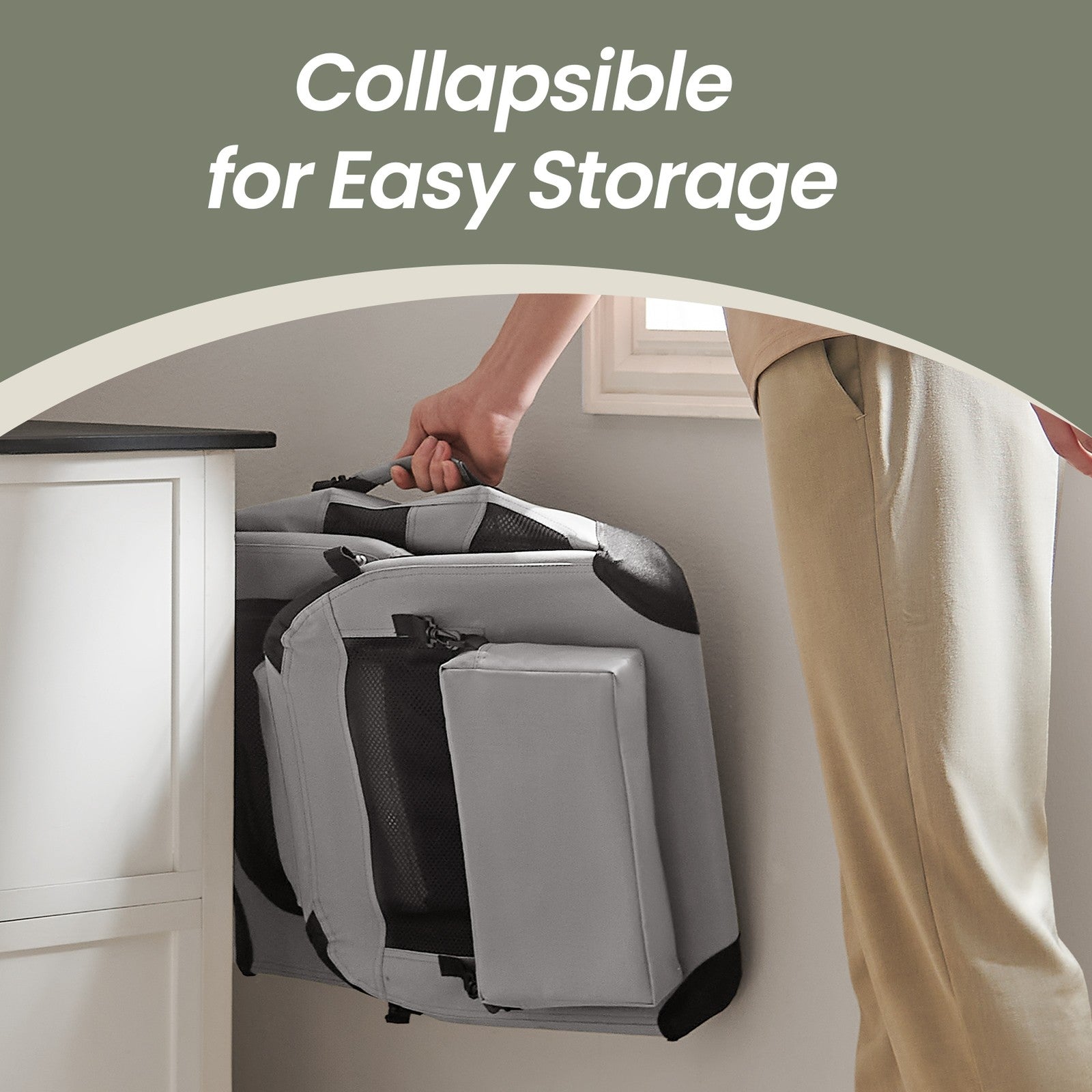 Collapsible Dog Crate, Pet Carrier, Portable Soft Dog Crate - image 3