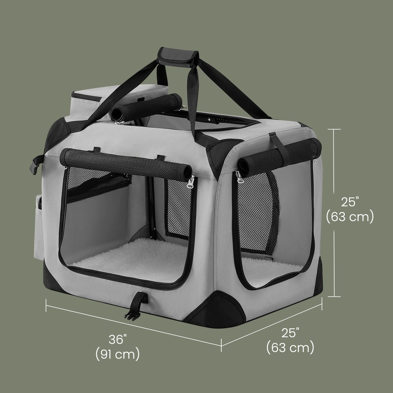 Collapsible Dog Crate, Pet Carrier, Portable Soft Dog Crate - image 5