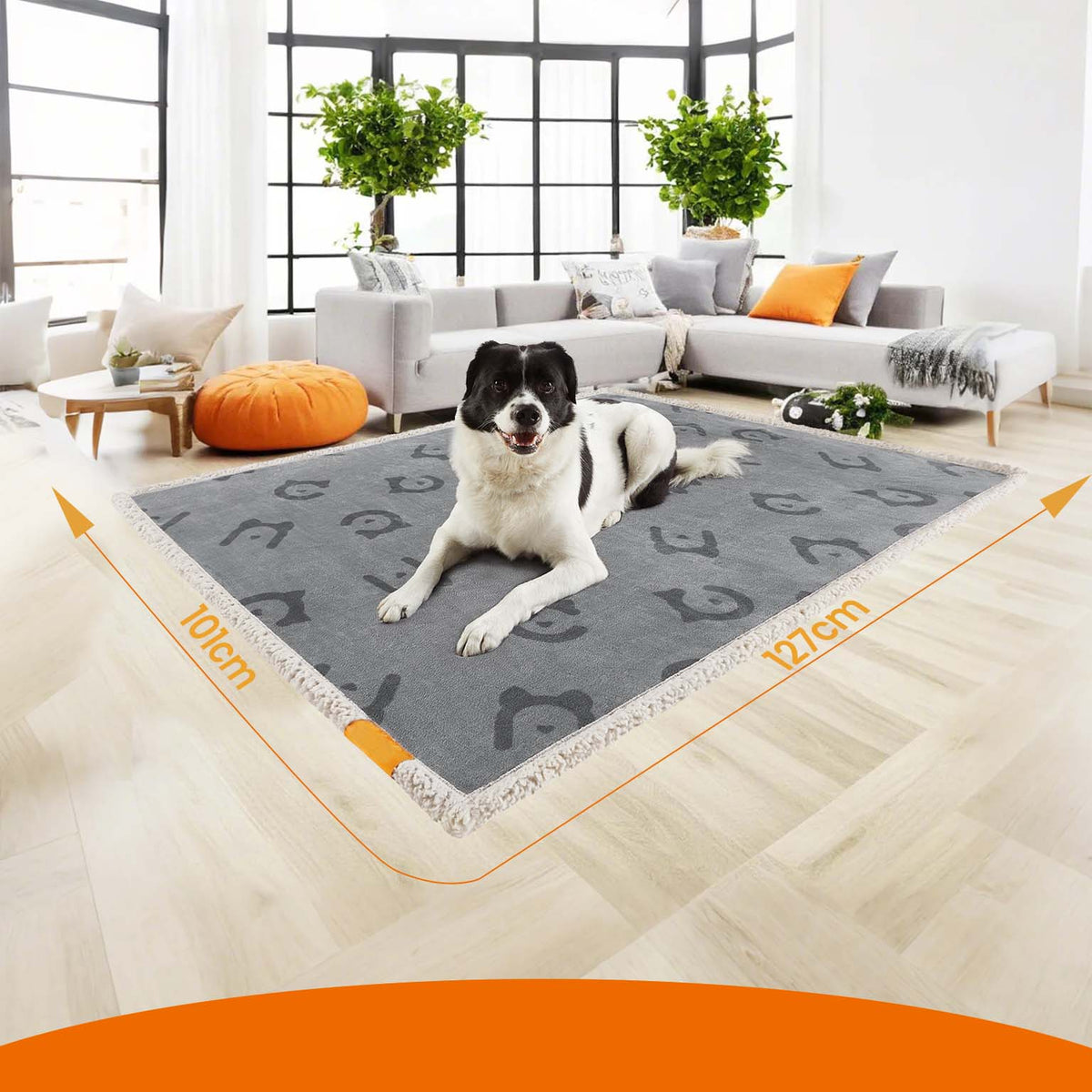 Waterproof Dog Blanket, Sherpa Fleece Pet Blanket, Machine Washable - image 2