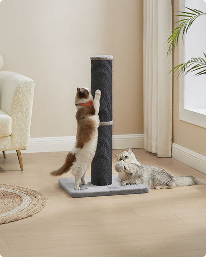 Cat Scratching Post 85 cm Tall for Medium and Large Cats Ink Black - image 2