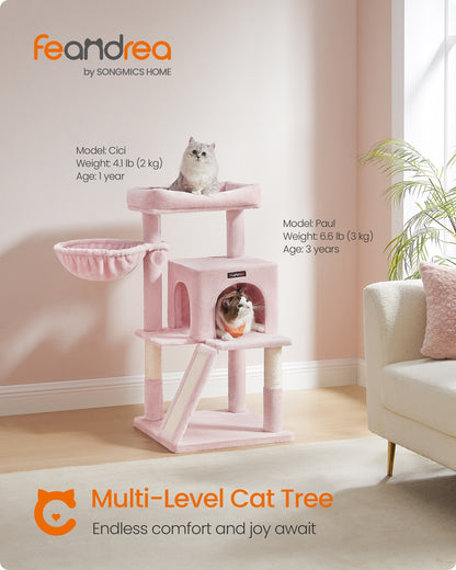 Cat Tree Tower Widened Perch for Large Cats Jelly Pink - image 2