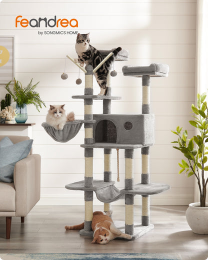 Cat Tree Light Gray - image 2