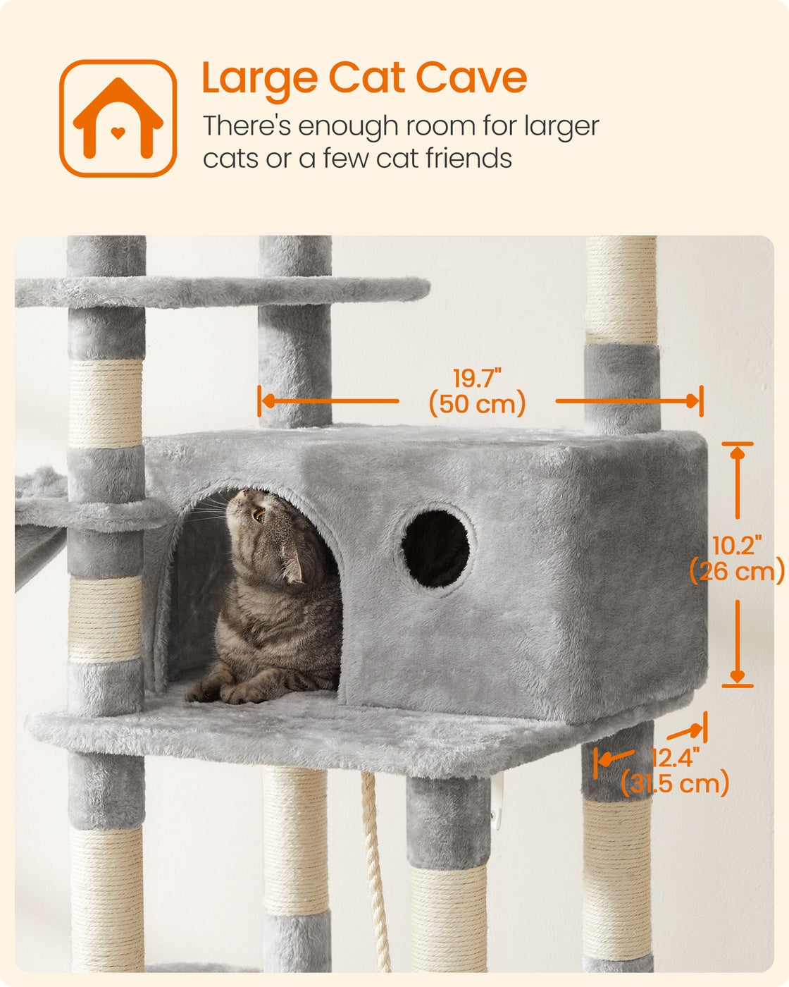 Cat Tree Light Gray - image 6