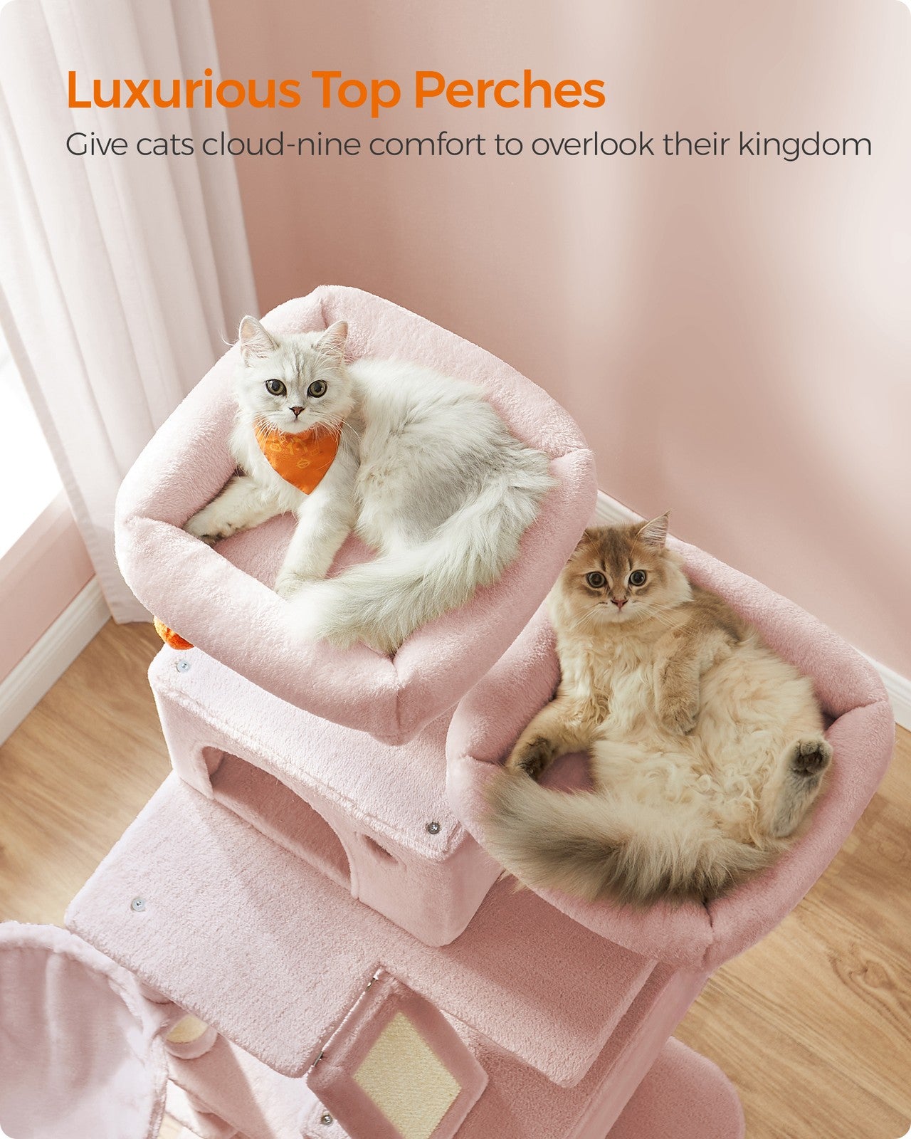 Light Grey Tall Cat Tree Activity Centre - image 36