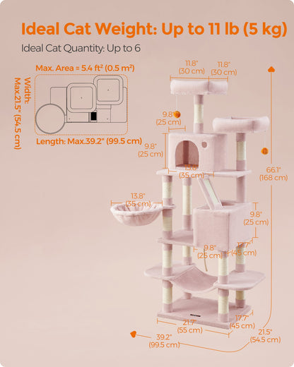 Light Grey Tall Cat Tree Activity Centre - image 39