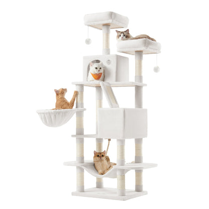 Light Grey Tall Cat Tree Activity Centre - image 49