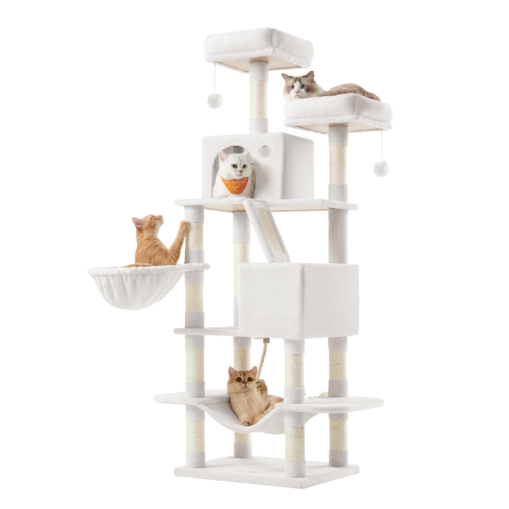 Light Grey Tall Cat Tree Activity Centre - image 50