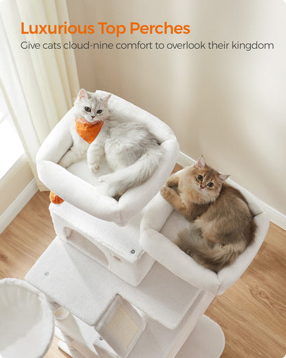 Light Grey Tall Cat Tree Activity Centre - image 52