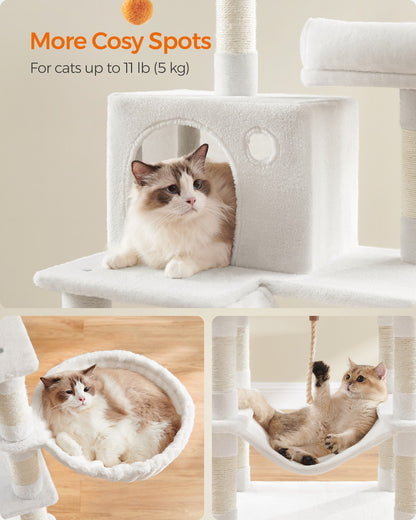 Light Grey Tall Cat Tree Activity Centre - image 53