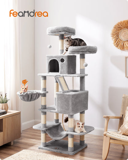Light Grey Tall Cat Tree Activity Centre - image 59
