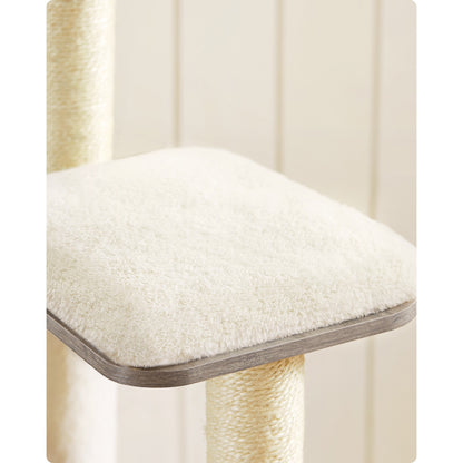 Cat Tower with Scratching Posts Padded Perches Wooden - image 6