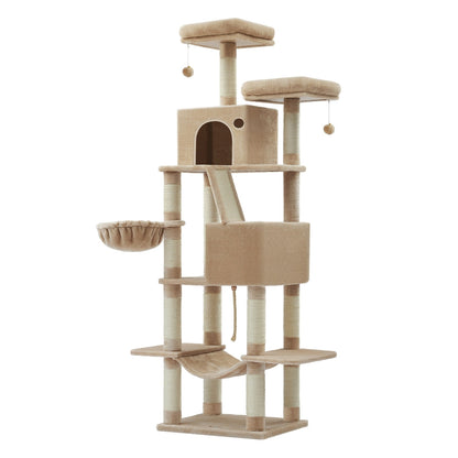 Light Grey Tall Cat Tree Activity Centre - image 77