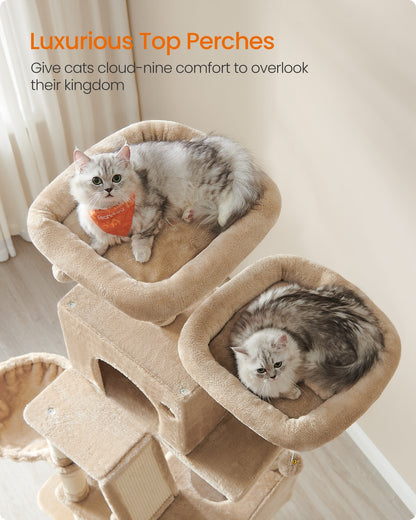 Light Grey Tall Cat Tree Activity Centre - image 80