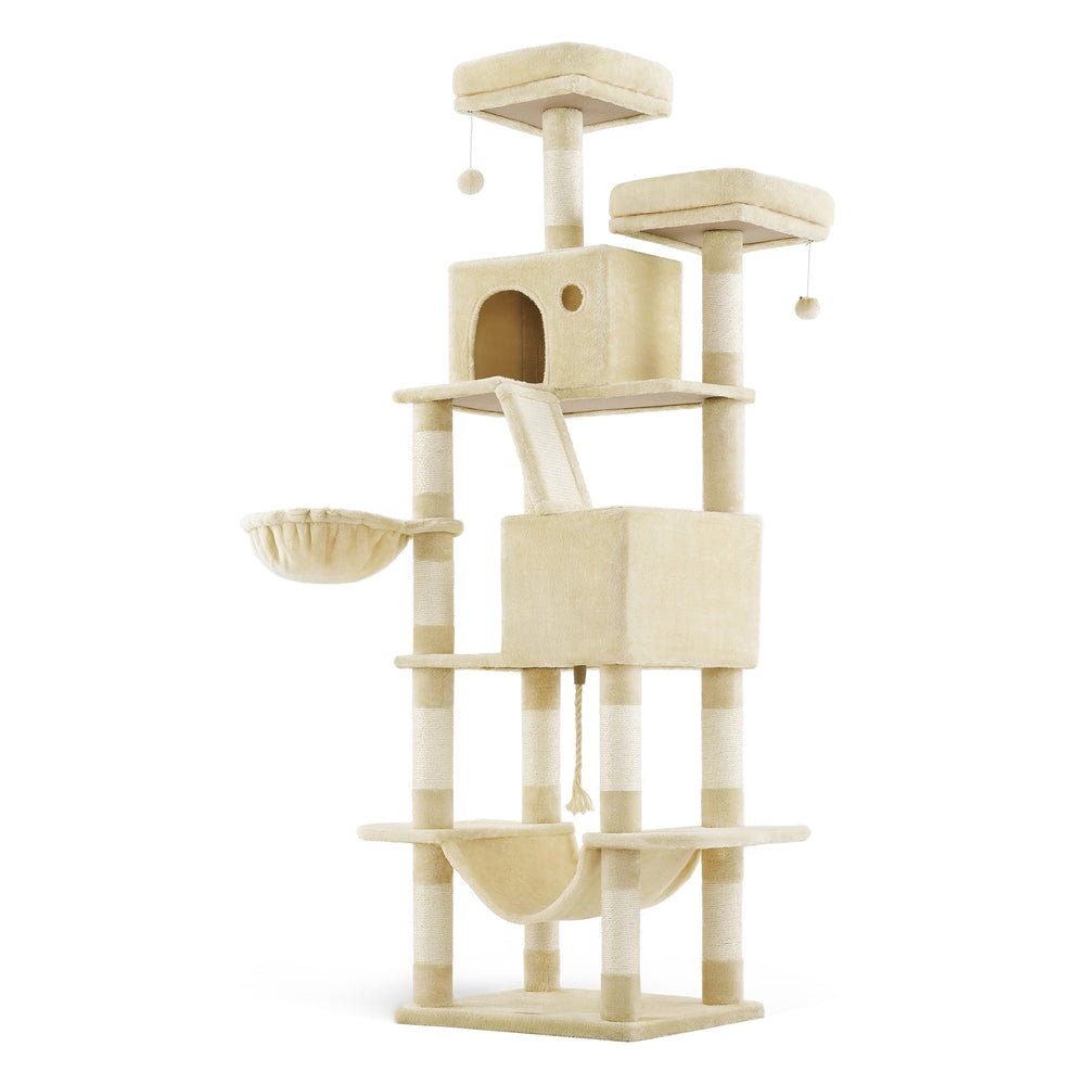Light Grey Tall Cat Tree Activity Centre - image 9