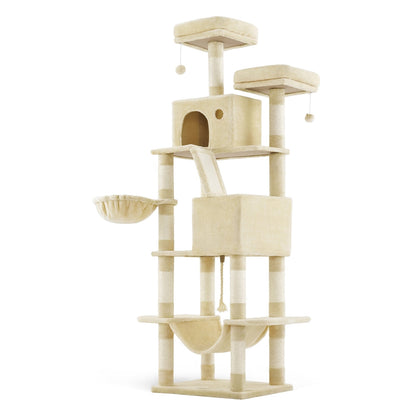 Light Grey Tall Cat Tree Activity Centre - image 9