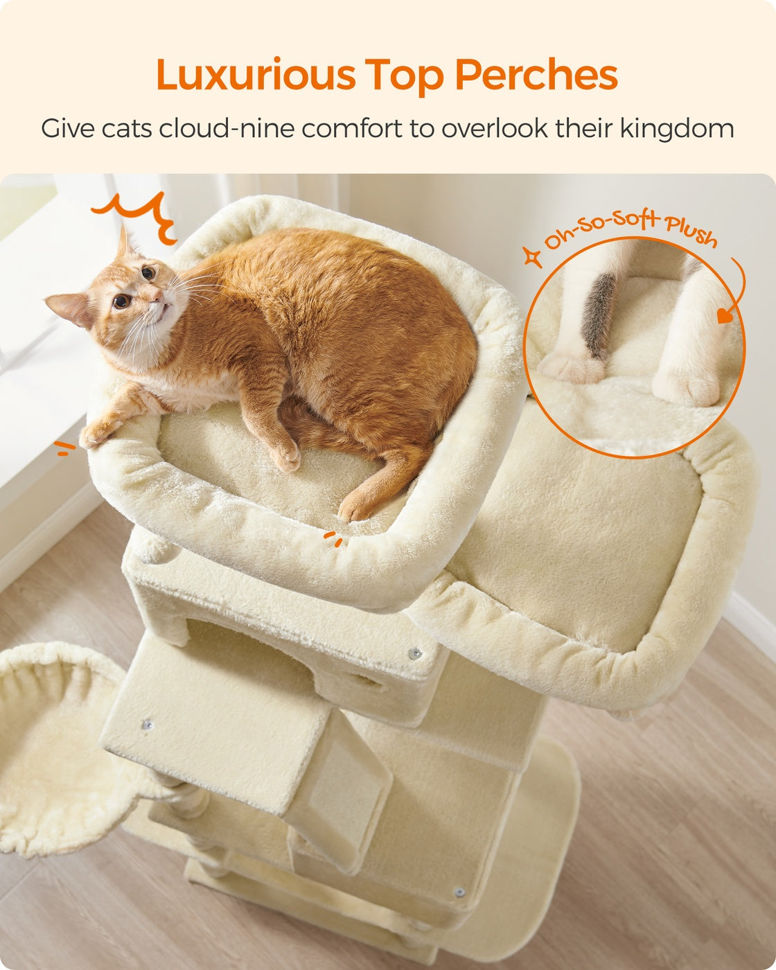 Light Grey Tall Cat Tree Activity Centre - image 12
