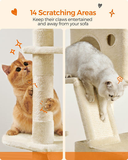 Light Grey Tall Cat Tree Activity Centre - image 14