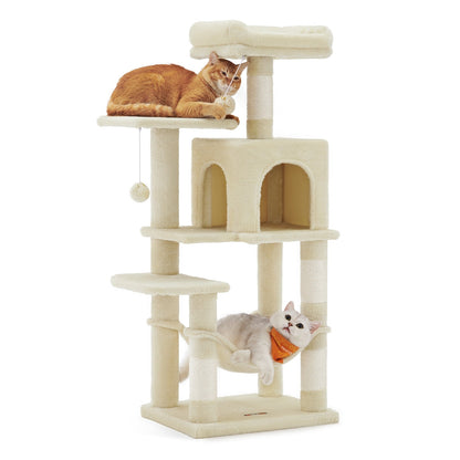 Grey Cat Condo with Hammock & Pompoms - image 40