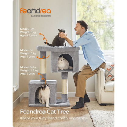 101 cm Cat Tower with 2 Cat Caves - image 3