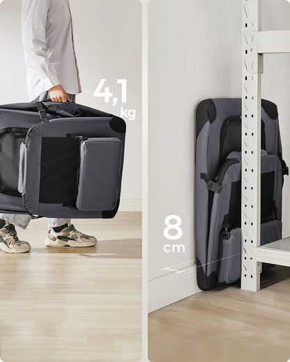 Pet Carrier 81 x 58 x 58 cm Grey - image 3