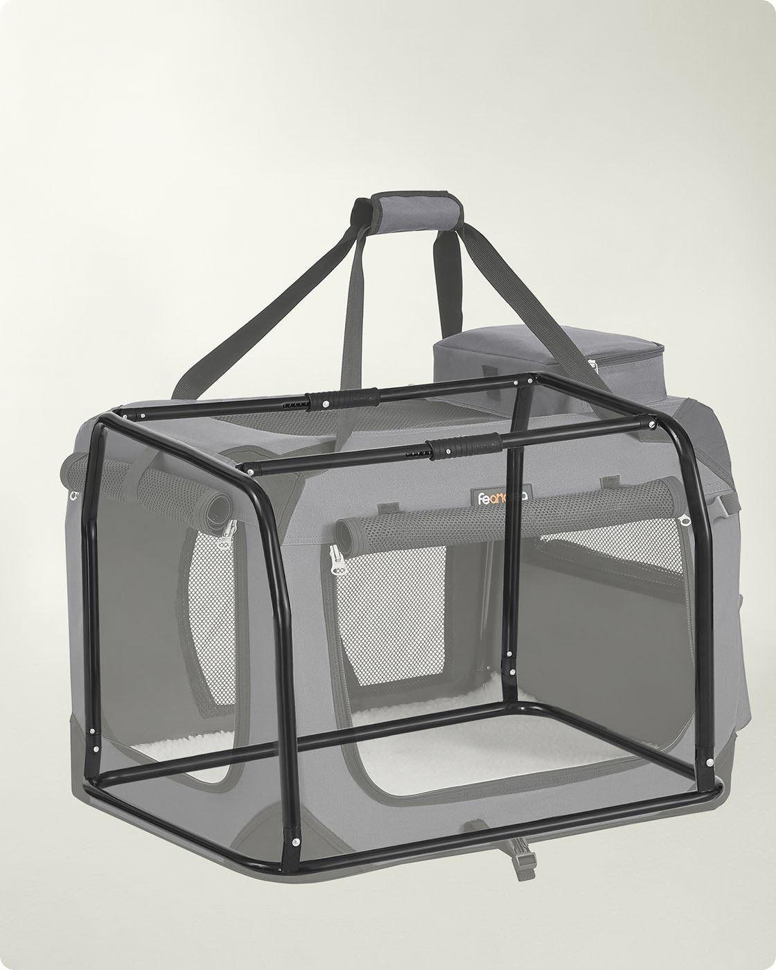 Pet Carrier 81 x 58 x 58 cm Grey - image 5
