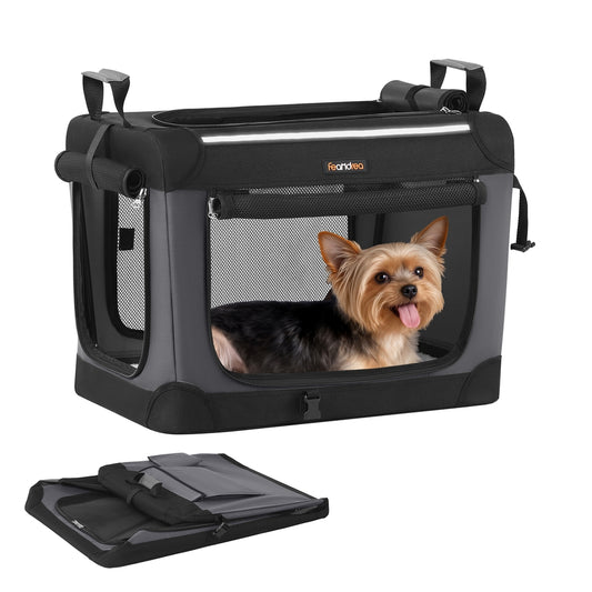 Collapsible Dog Crate 50 x 35 x 35 cm Ink Black - image 1