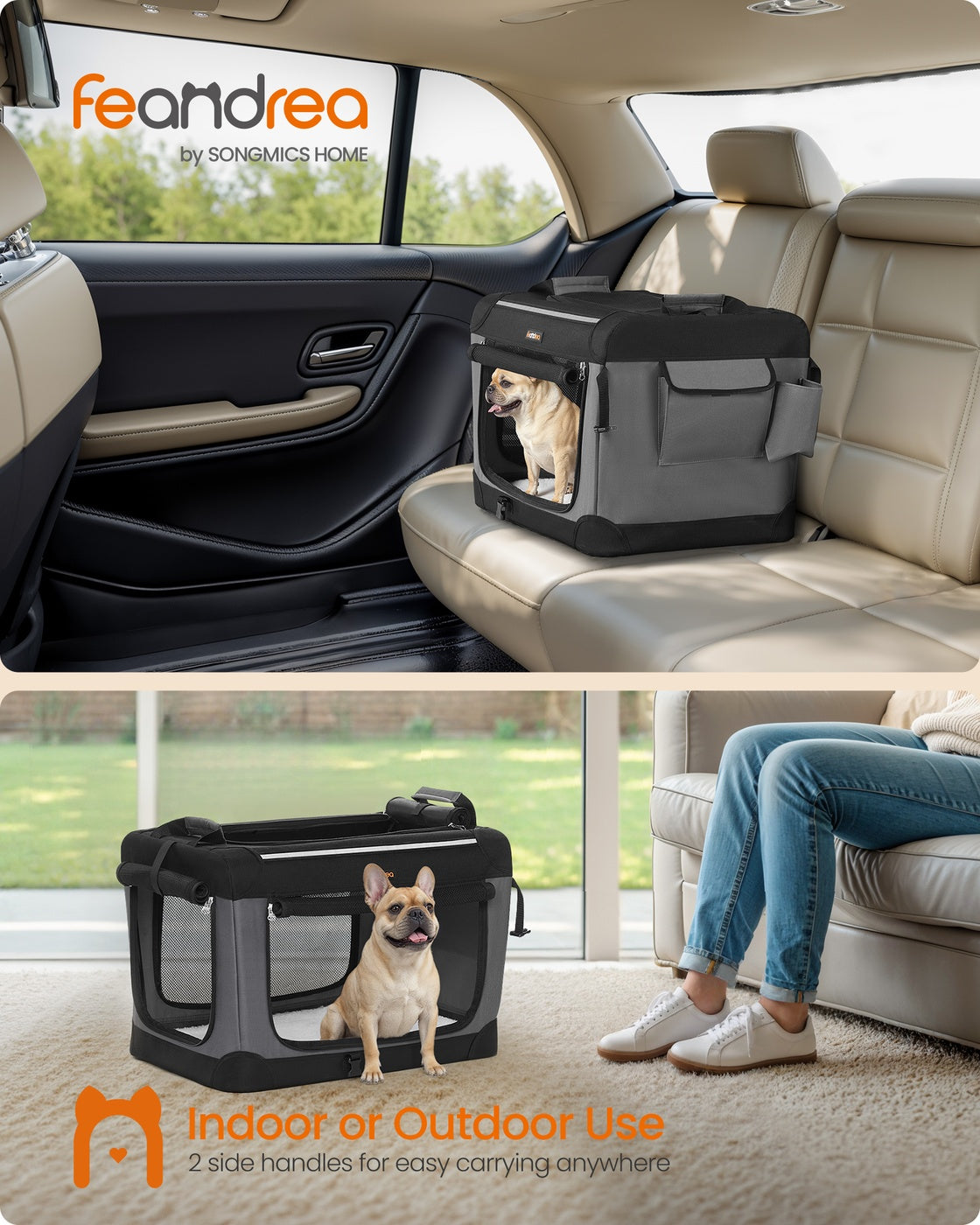 Foldable dog crate for Small Dogs - image 2
