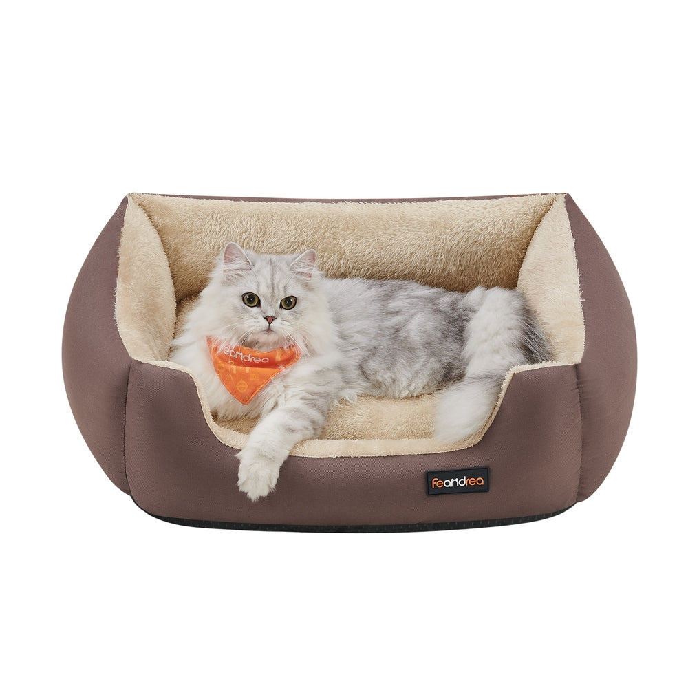 Washable Dog Bed S Coffee Brown - image 1