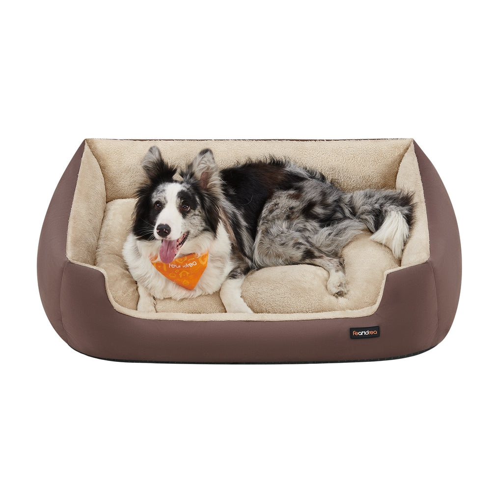 Washable Dog Bed XL Coffee Brown - image 1