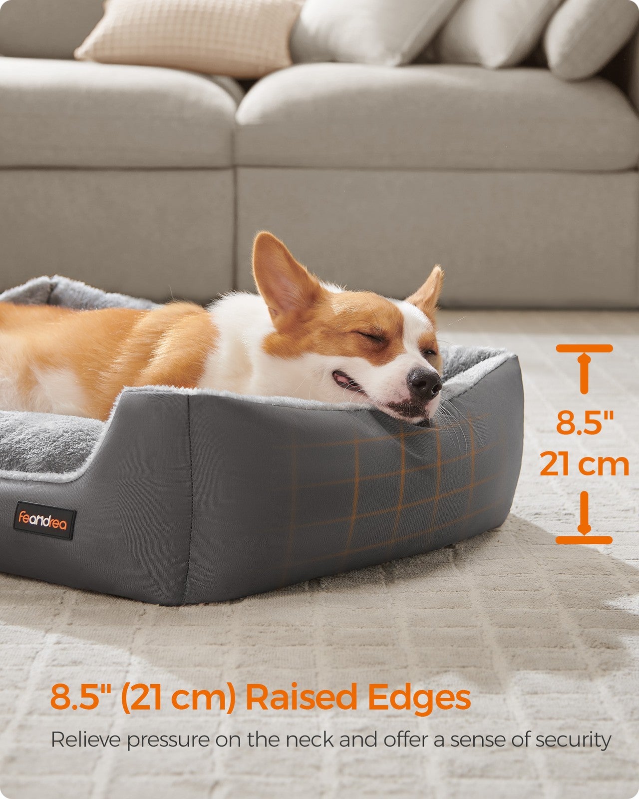 Washable Dog Bed S Coffee Brown - image 15