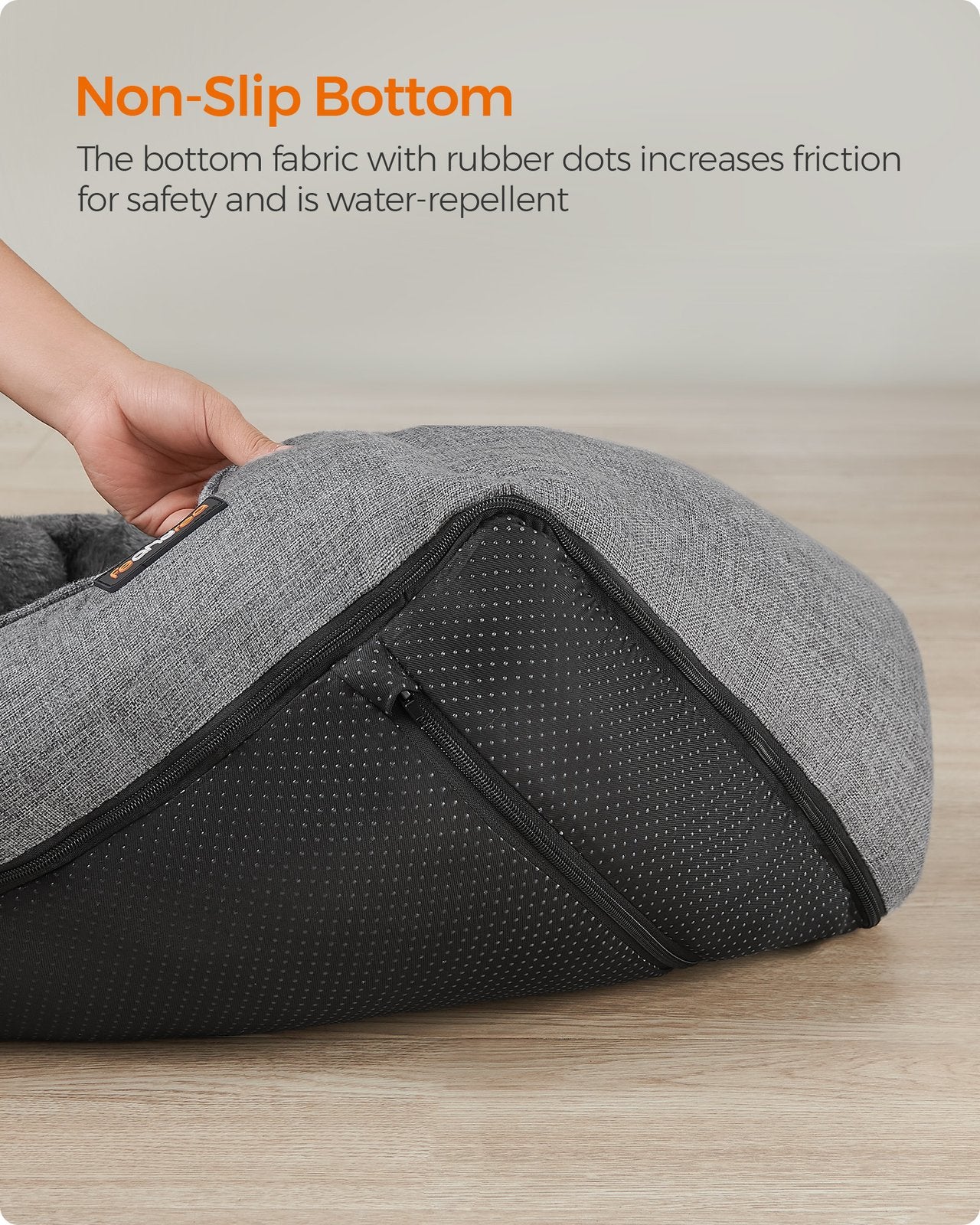 Washable Dog Bed S Light Grey - image 5