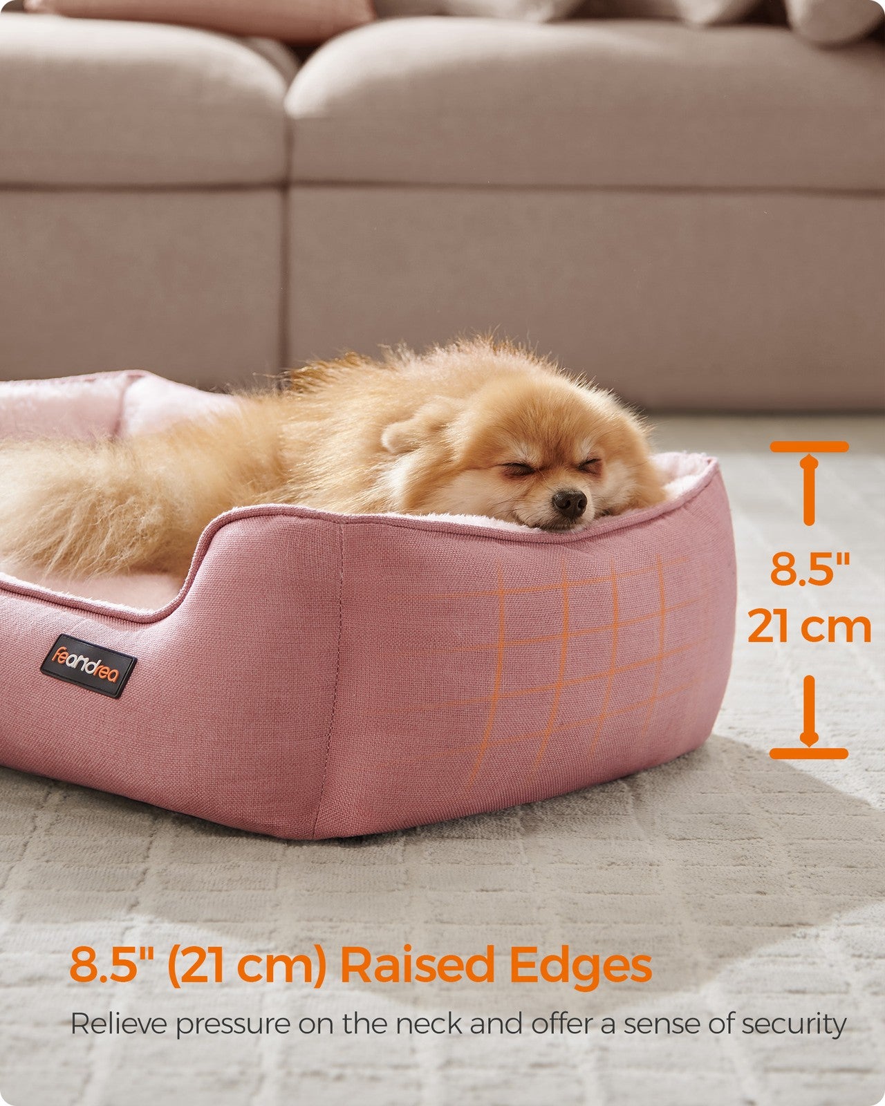 Washable Dog Bed S Coffee Brown - image 29