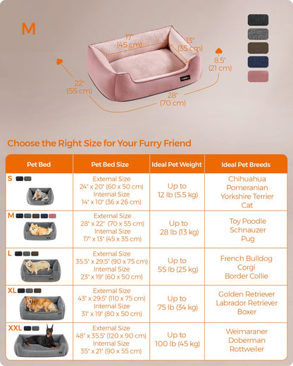 Washable Dog Bed S Coffee Brown - image 33
