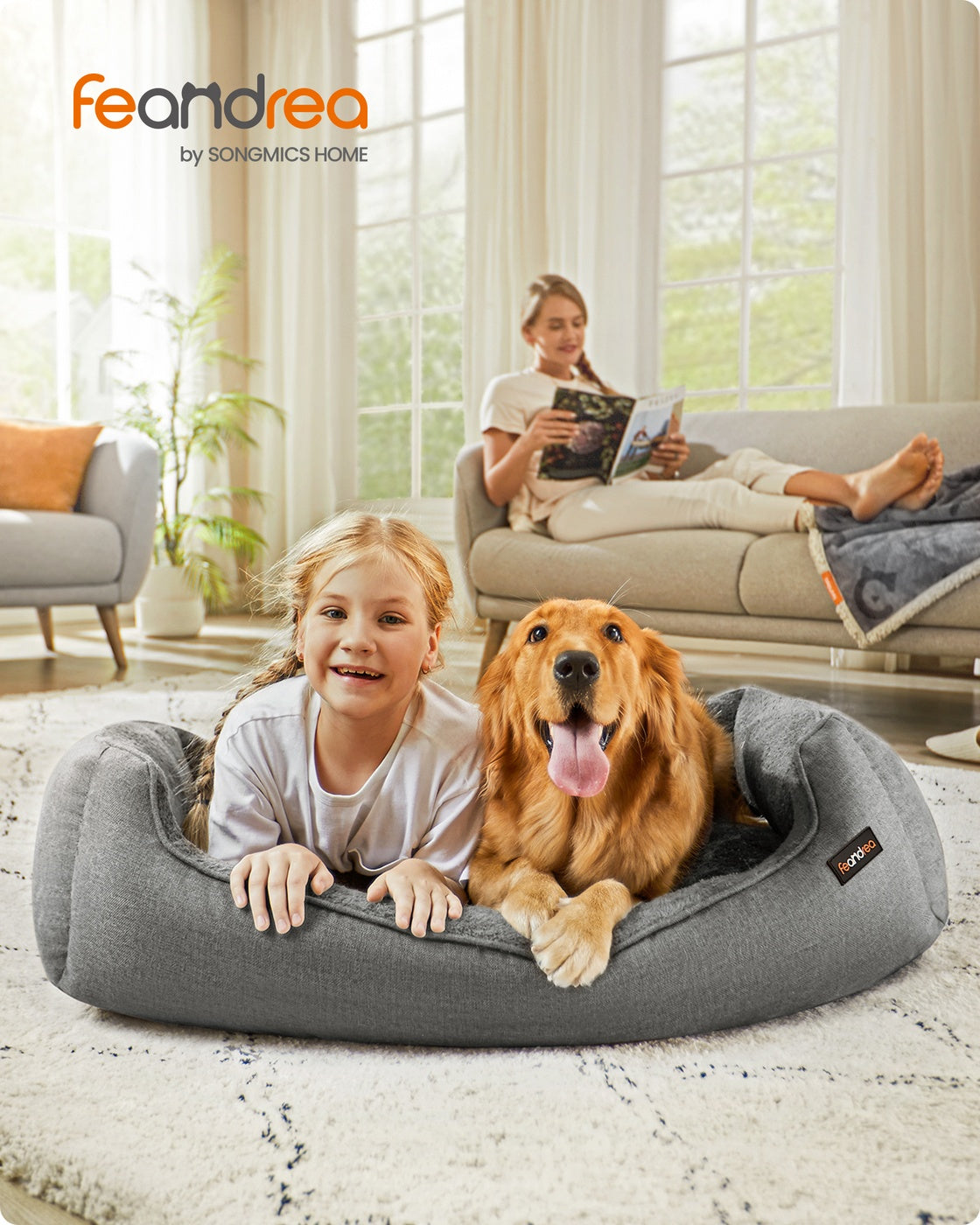 Washable Dog Bed S Coffee Brown - image 36