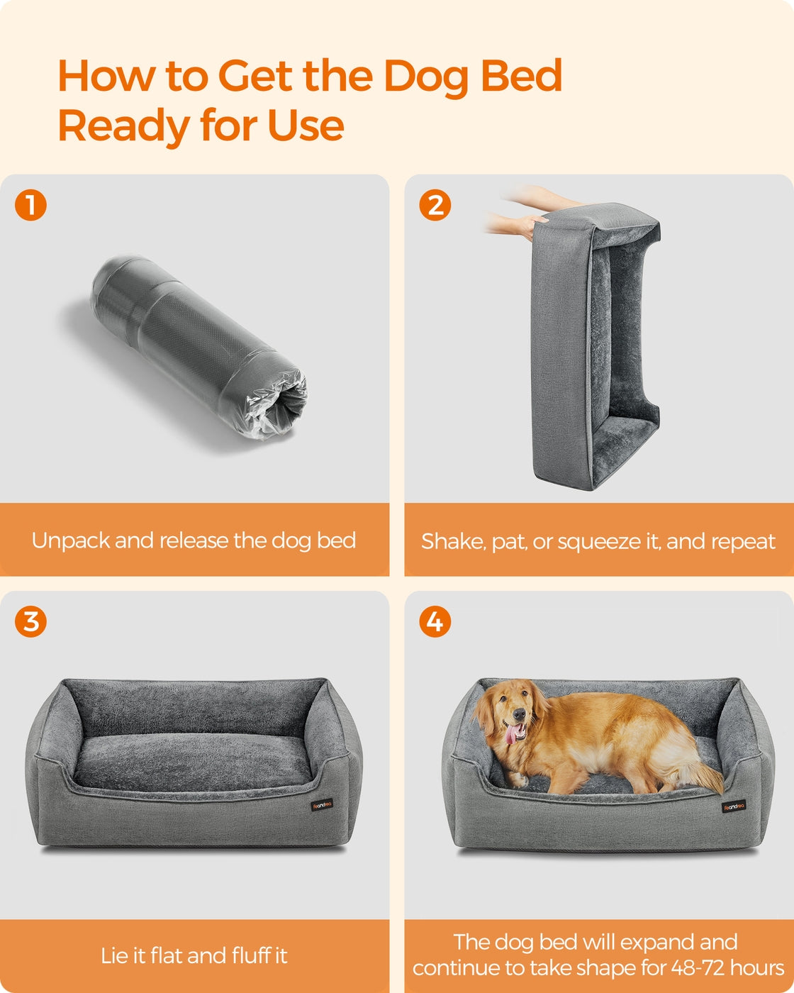 Washable Dog Bed S Coffee Brown - image 42