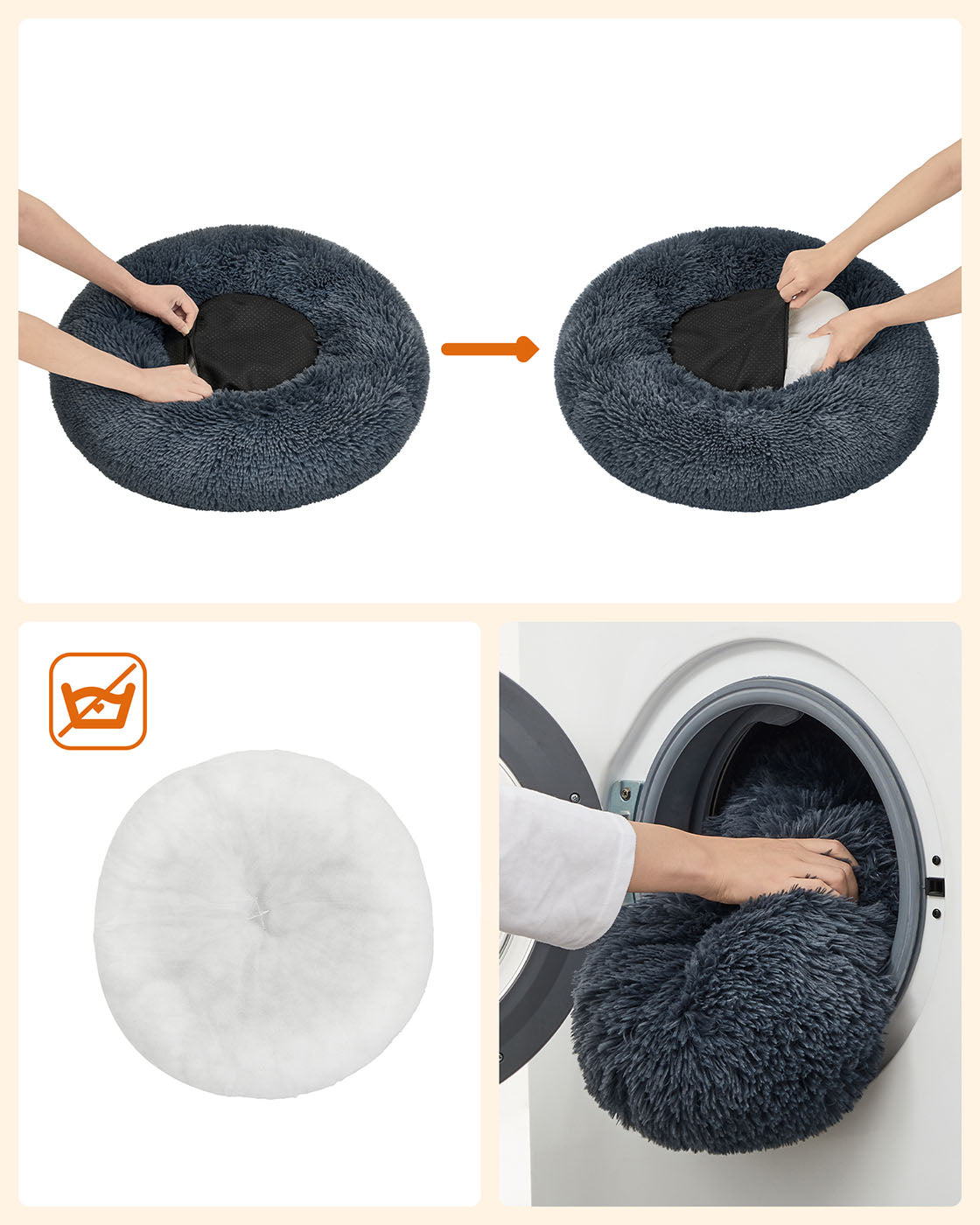 Dog Bed with Soft Plush Surface - image 34
