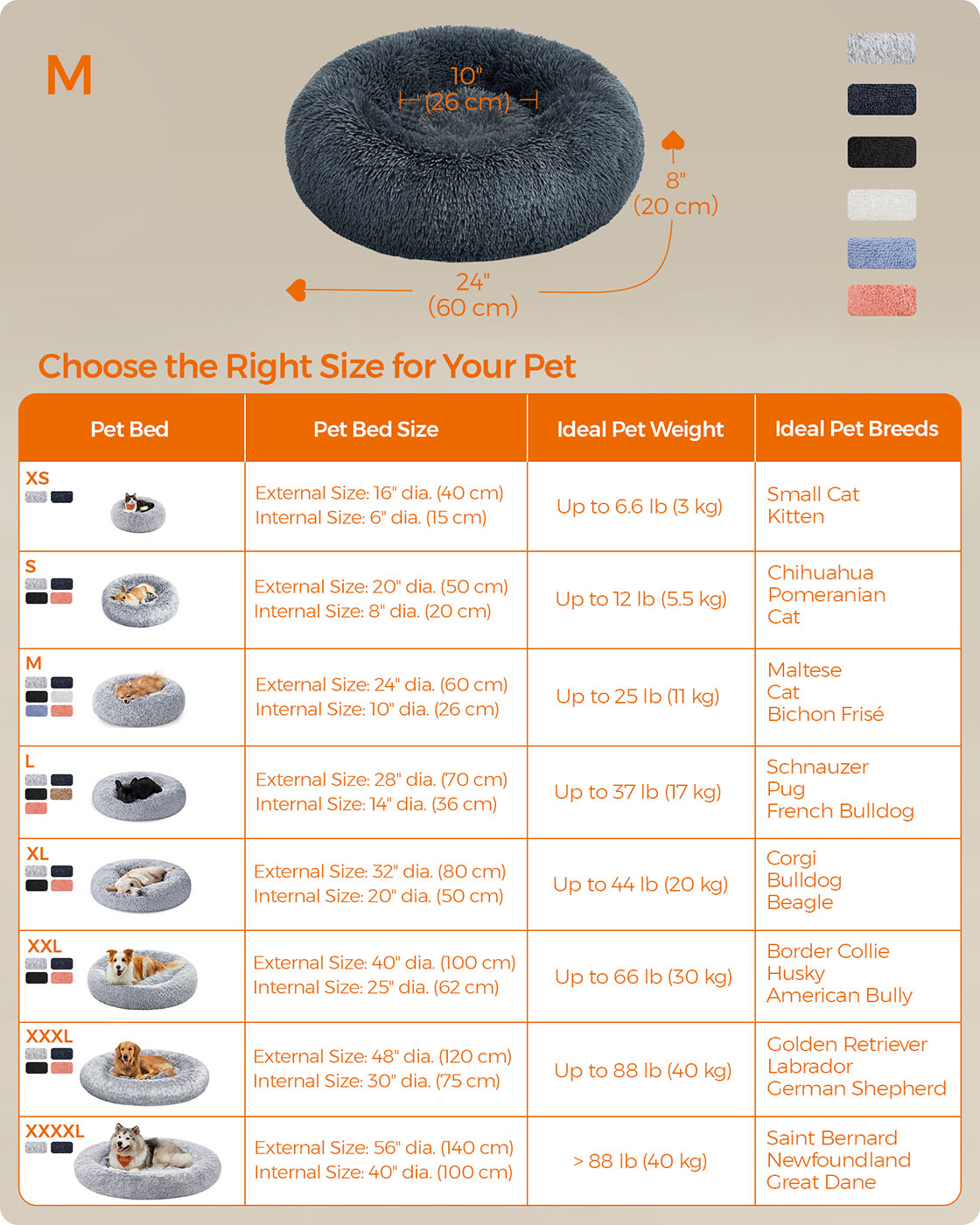 Dog Bed with Soft Plush Surface - image 36
