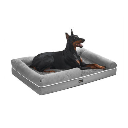 Orthopedic Dog Bed Light Grey - image 1