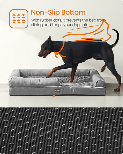 Orthopedic Dog Bed Light Grey - image 8