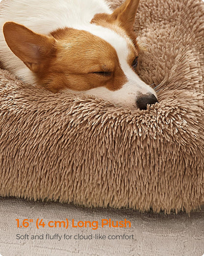 110 x 73 cm Fluffy Dog Bed Camel Brown - image 3