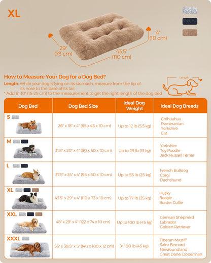 110 x 73 cm Fluffy Dog Bed Camel Brown - image 7