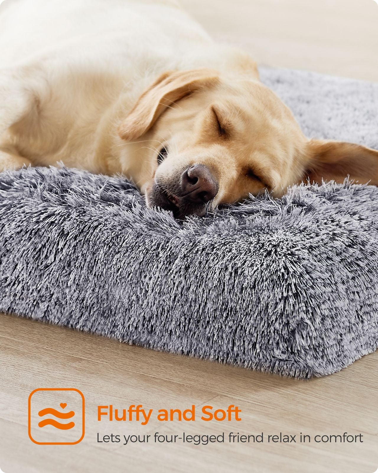 122 x 74 x 10 cm Dog Bed Grey Ombré - image 4