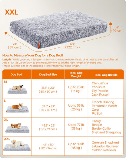 122 x 74 x 10 cm Dog Bed Grey Ombré - image 6