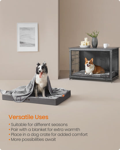 L Orthopedic Dog Bed for Dog Crate Dove Grey - image 6