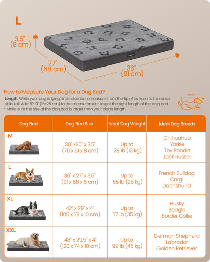 L Orthopedic Dog Bed for Dog Crate Dove Grey - image 7