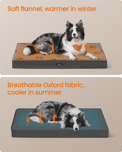 XL Orthopedic Dog Bed for Dog Crate Dove Grey - image 3