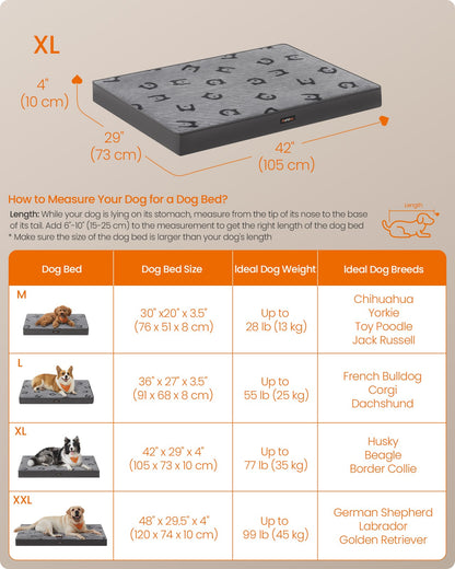 L Orthopedic Dog Bed for Dog Crate Dove Grey - image 14