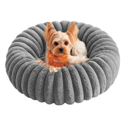 Dog Bed Small Cat Bed with Soft Padding 50 cm Dove Grey - image 1